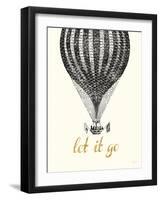 Let It Go Vintage Balloon-Bella Dos Santos-Framed Art Print