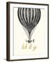 Let It Go Vintage Balloon-Bella Dos Santos-Framed Art Print