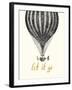 Let It Go Vintage Balloon-Bella Dos Santos-Framed Art Print
