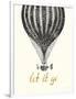 Let It Go Vintage Balloon-Bella Dos Santos-Framed Art Print