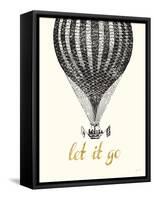 Let It Go Vintage Balloon-Bella Dos Santos-Framed Stretched Canvas