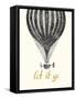 Let It Go Vintage Balloon-Bella Dos Santos-Framed Stretched Canvas