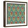 Let It Snow Christmas Pattern-Yachal Design-Framed Giclee Print