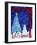 Let It Snow Christmas Tree-Cheryl Bartley-Framed Giclee Print