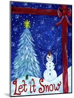 Let It Snow Christmas Tree-Cheryl Bartley-Mounted Giclee Print