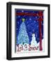 Let It Snow Christmas Tree-Cheryl Bartley-Framed Giclee Print