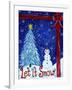 Let It Snow Christmas Tree-Cheryl Bartley-Framed Giclee Print