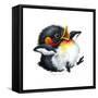 Let it Snow - Penguin-Peggy Harris-Framed Stretched Canvas