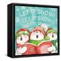 Let it Snow VIII Eyes Open-Mary Urban-Framed Stretched Canvas