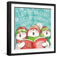 Let it Snow VIII Eyes Open-Mary Urban-Framed Art Print