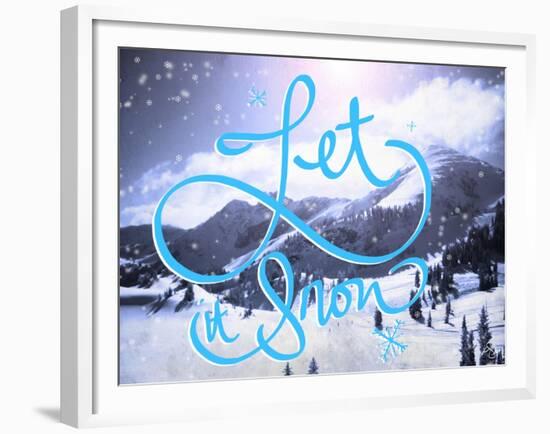 Let it Snow-Kimberly Glover-Framed Giclee Print