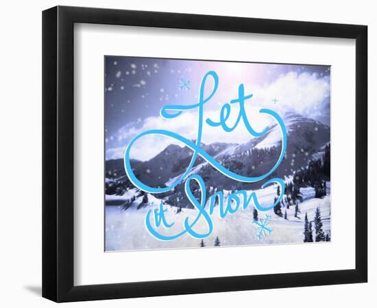 Let it Snow-Kimberly Glover-Framed Giclee Print