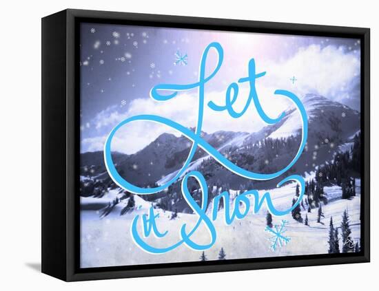 Let it Snow-Kimberly Glover-Framed Stretched Canvas