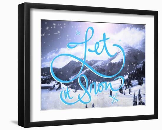 Let it Snow-Kimberly Glover-Framed Giclee Print