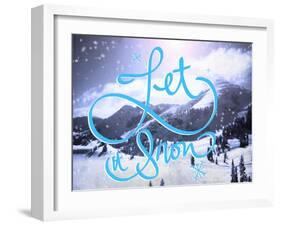 Let it Snow-Kimberly Glover-Framed Giclee Print