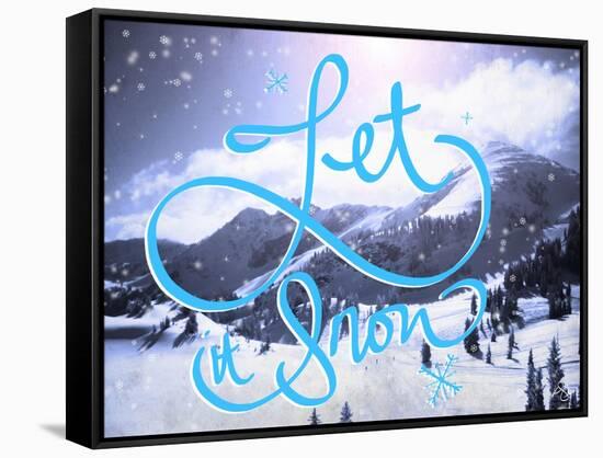 Let it Snow-Kimberly Glover-Framed Stretched Canvas