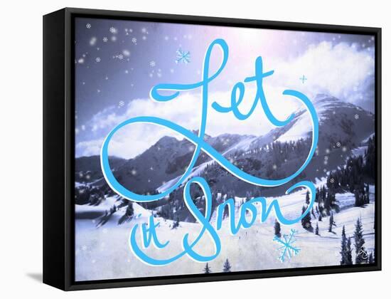 Let it Snow-Kimberly Glover-Framed Stretched Canvas