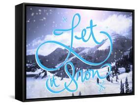 Let it Snow-Kimberly Glover-Framed Stretched Canvas