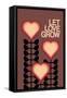 Let Love Grow Brown-Frances Collett-Framed Stretched Canvas