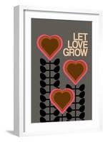 Let Love Grow Grey-Frances Collett-Framed Giclee Print