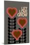 Let Love Grow Grey-Frances Collett-Mounted Giclee Print