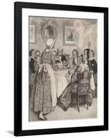 Let Me Think of the Comfortable Family Dinners., 1862, (1923)-Charles Edmund Brock-Framed Giclee Print