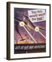 Let's Be Our Own Inspectors-J^ Howard Miller-Framed Art Print