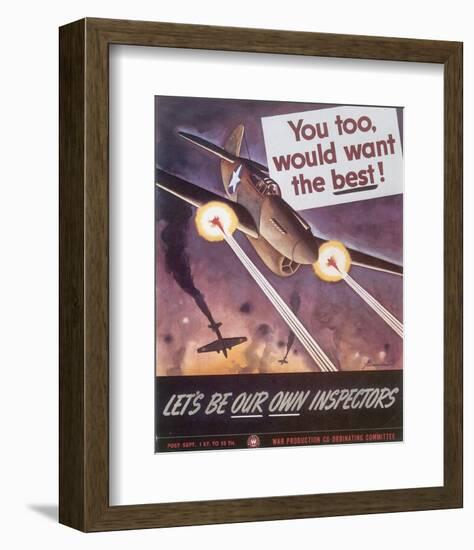 Let's Be Our Own Inspectors-J^ Howard Miller-Framed Art Print