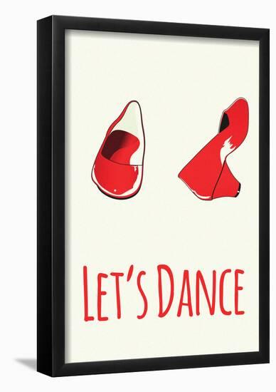 Let's Dance Red Shoes-null-Framed Poster