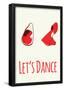 Let's Dance Red Shoes-null-Framed Poster