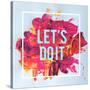 Let's Do It-Swedish Marble-Stretched Canvas