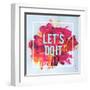 Let's Do It-Swedish Marble-Framed Art Print