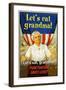 Let's Eat Grandma! Punctuation Saves Lives!-Jason Pierce-Framed Art Print