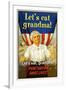 Let's Eat Grandma! Punctuation Saves Lives!-Jason Pierce-Framed Art Print
