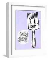 Let's Fork - Tommy Human Cartoon Print-Tommy Human-Framed Art Print