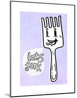 Let's Fork - Tommy Human Cartoon Print-Tommy Human-Mounted Art Print