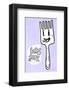 Let's Fork - Tommy Human Cartoon Print-Tommy Human-Framed Giclee Print