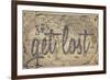 Let's Get Lost - 1562, World Map-null-Framed Giclee Print