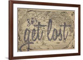 Let's Get Lost - 1562, World Map-null-Framed Giclee Print