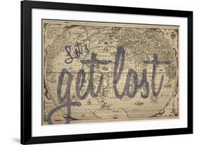 Let's Get Lost - 1562, World Map-null-Framed Giclee Print