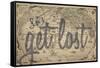 Let's Get Lost - 1562, World Map-null-Framed Stretched Canvas