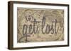 Let's Get Lost - 1562, World Map-null-Framed Premium Giclee Print