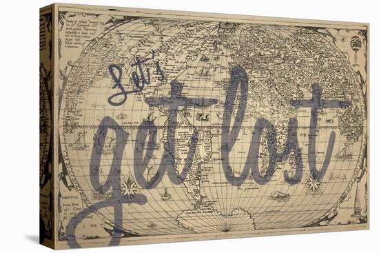 Let's Get Lost - 1562, World Map-null-Stretched Canvas