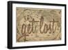 Let's Get Lost - 1562, World Map-null-Framed Giclee Print