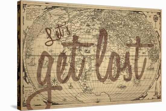 Let's Get Lost - 1562, World Map-null-Stretched Canvas