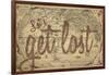 Let's Get Lost - 1562, World Map-null-Framed Giclee Print