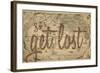 Let's Get Lost - 1562, World Map-null-Framed Giclee Print