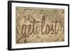 Let's Get Lost - 1562, World Map-null-Framed Giclee Print