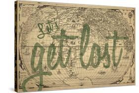 Let's Get Lost - 1562, World Map-null-Stretched Canvas