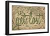 Let's Get Lost - 1562, World Map-null-Framed Premium Giclee Print